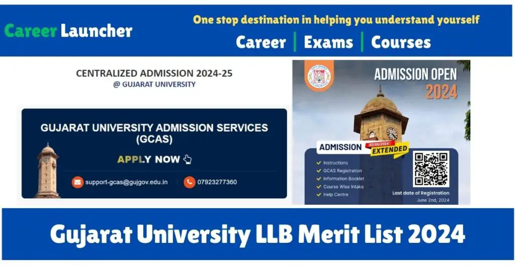 Gujarat University LLB Merit List 2024