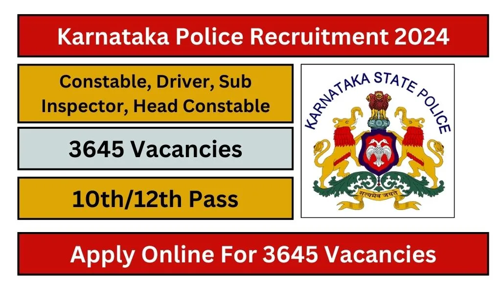 Karnataka Police Recruitment 2024