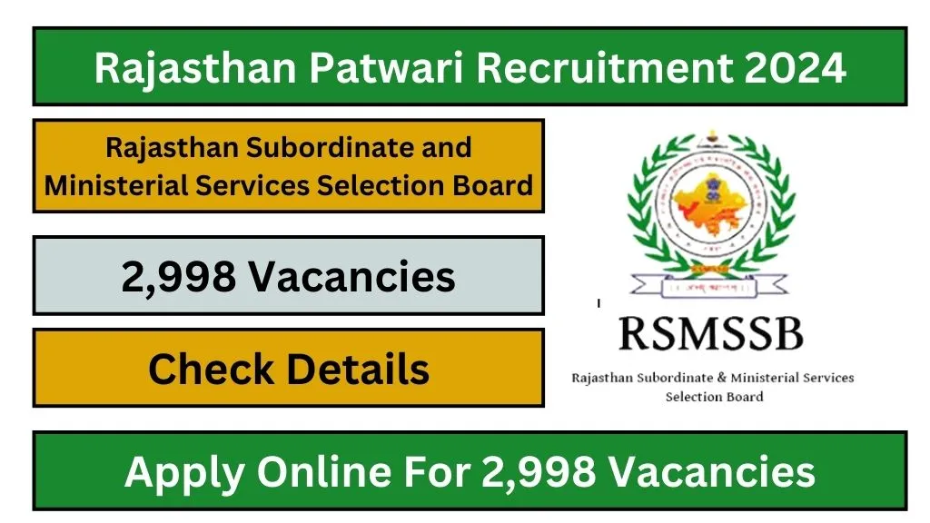 Rajasthan Patwari Recruitment 2024